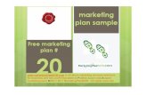 Free marketing plan sample of a small champagne manufacturer and exporter, Pascal Fricot, by