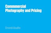 Pricing and Commercial photography
