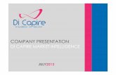 Di Capire Market Intelligence - Company Presentation