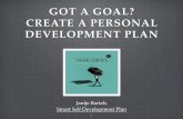 Got a Goal? Create a Personal Development Plan!