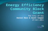 City of Ely EECBG Project Update Presentation (26-Oct-2011)
