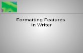 Formatting Features of Writer