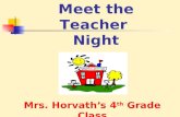Meet the teacher night 14 15