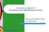 Access lesson 04 Creating and Modifying Forms