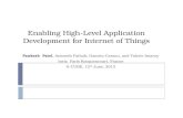 Enabling high level application development for internet of things
