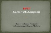 Projects BPTP Sector 37D Gurgaon 9560009418 Benny