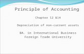 Chapter 12 & 14 depreciation of non current assets clc