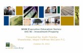 MHM Executive Education Series Webinar: IAS 40 - Investment Property