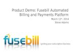 Product Demo: Fusebill Automated Billing and Payments Platform