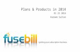 Plans and Products in Fusebill 2014