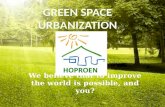 Green space urbanization