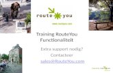RouteYou Training: Basis functionaliteit