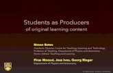 Students as producers - expert guided crowd sourcing