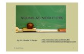 Nouns As Modifiers, By Dr  Shadia [Compatibility Mode]