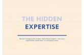 The Hidden Expertise
