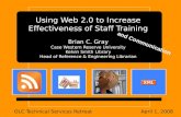 Using Web 2.0 to Increase Effectiveness of Staff Training