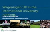 Wageningen UR In The International University Rankings