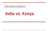 India vs. Kenya: Decolonization