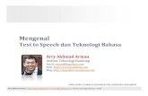 Introduction to Text to Speech Technology and Applications