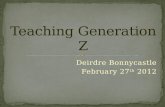 Teaching generation z