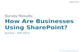 Fall 2011 SharePoint Survey Results