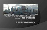 Toronto Tourism Cluster 2009
