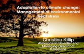 Adaptation to Climate Change - Management of environmental heat stress