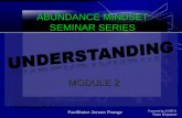 Abundance  Mindset  Workshop  Module 2