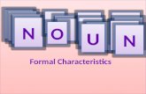 Formal characteristics of nouns