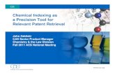 Chemical indexing as a precision tool for relevant patent retrieval