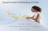 J Lashua Content Marketing at Intel
