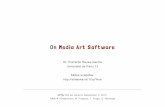 On Media Art Software