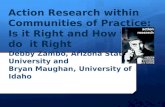 B1.  Action research within communities of practice