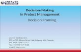 Decision Framing in Project Decision-Making