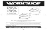 WORKSHOP 9 Gallon General Purpose Vac Owner's Manual