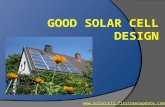 Good solar cell design