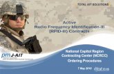 Active Radio Frequency Identification-III (RFID-III) Contracts