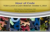 Hour of Code: TCEA Lunch & Learn Webinar, October 1, 2014