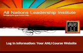 Loggin to Your ANLI Course Website
