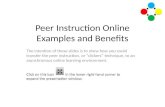 Peer instruction online