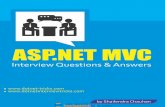 Asp.net mvc interview questions & answers   by shailendra chauhan