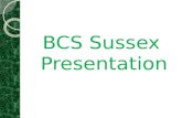 Visualisation of Large Networks - BCS Sussex Presentation