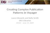 Creating Complex Publication Patterns in Voyager