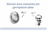 Darwin Core extension for germplasm (11th December 2013)