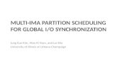 Multi-IMA Partition Scheduling for Global I/O Synchronization