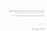 MS-DOS Batch Script Guide