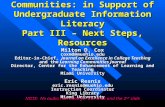 Fac. Learning Comms III - Next Steps Resources TLT Group - Milt Cox20090223