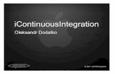 Alexander Dodatko «Continuous integration for iOS applications»