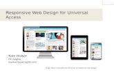 Responsive Web Design for Universal Access