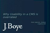 Why usability in a CMS is overrated